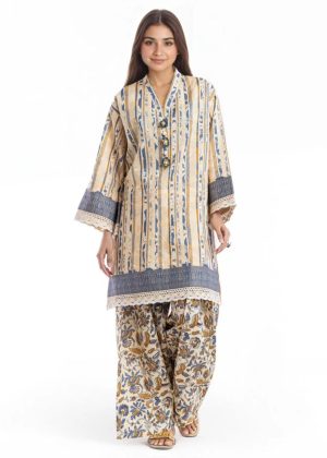 Lawn-3PC Embroidered Shirt with Digital Printed Chiffon Dupatta-5103
