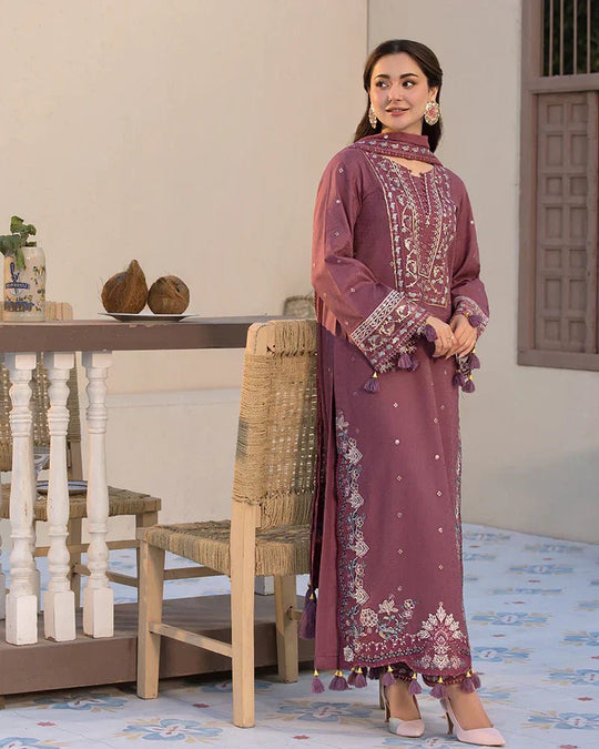 Lawn-3PC Embroidered Shirt with Digital Printed Chiffon Dupatta-5107