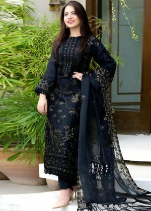 Lawn-3PC Embroidered Shirt with Digital Printed Chiffon Dupatta-5110